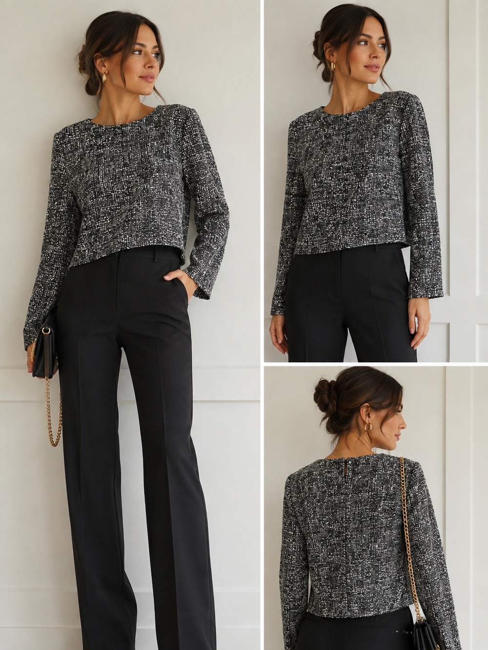 ZARA Pattern Crop Top